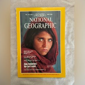 NWOT Collectible Vintage National Geographic Afghan Girl June 1985 Vol 167 No. 6